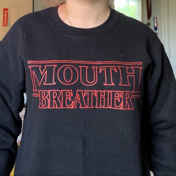 Stranger things mouthed breather sweatshirt - Picture 2 of 2